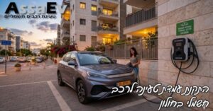 התקנת עמדת טעינה לרכב חשמלי בחולון