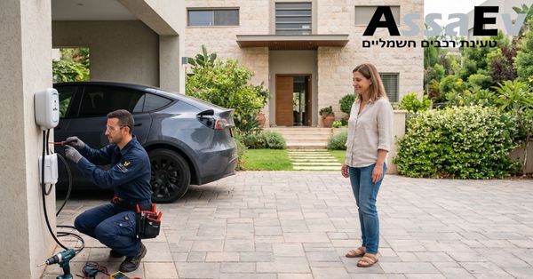 התקנת עמדת טעינה לרכב חשמלי בבית פרטי